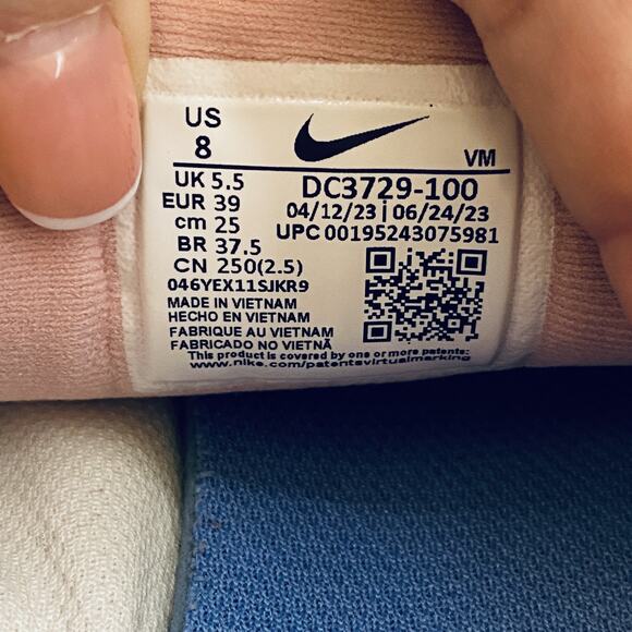 Nike Revolution 6 Shoes Womens Size 8 Running Sneakers DC3729-100 pink white - Picture 6 of 7